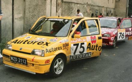 Jacek Sikora i Marek Kaczmarek - Fiat Cinquecento Sporting.